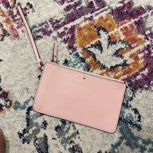 NWOT Kate Spade Envelope Clutch, Pink Leather